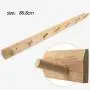 LAXF-Wall Coat Racks with Hooks/Hangers Coat Rack Bamboo Clothes Hook Dorm Room Bedroom on The Wall Wall-Mounted Hook Hanger Multifunction Straight Edge Bamboo Color (Size : 86.8cm)