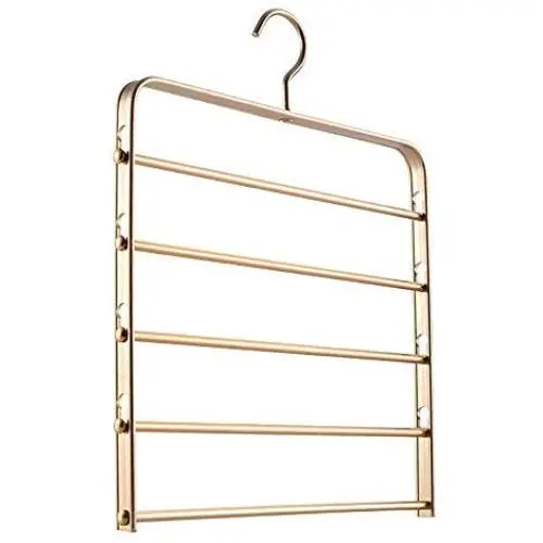 5 Layers Metal Clothes Hanger Tie Belt Storage Rack Scarf Ties Hanger Hook Belt Tie Scarf Organizer Holder Pants Drying Rack Wraps Shawl Hanger Closet Organizer Hanging Wardrobe Storage Supplies 5 Layers Metal Clothes Hanger Tie Belt Storage Rack Scarf Ties Hanger Hook Belt Tie Scarf Organizer Holder Pants Drying Rack Wraps Shawl Hanger Closet Organizer Hanging Wardrobe Storage Supplies