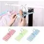 5PC Random Color Closet Storage Rack Tie Belt Scarf Organizer Space Saver Rotating Hanger Holder Plastic Cloth Hangers Hanger ForClothes