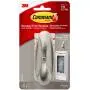 Command Large Designer Hook, Brushed Nickel, 1-Hook, 2-Strips, Decorate Damage-Free Command Large Designer Hook, Brushed Nickel, 1-Hook, 2-Strips, Decorate Damage-Free