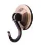 4-Pack Power Lock Suction Cup Hooks, Antique Gold, by NL Home