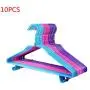 Dsxnklnd 10pcs Heavy Duty Clothes Hangers Drying Rack Antiskid Closet Organizer with Hooks 40cm