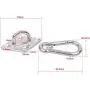 2 Set Heavy Duty Hanger Hook Hammock Wall Mount, Suspension Ceiling Hooks Outdoor Swing Mounting Hook Exercise Hook Stainless Steel Swivel Carabiner Yoga Ceiling Mount Swing Hook 2 Set Heavy Duty Hanger Hook Hammock Wall Mount, Suspension Ceiling Hooks Outdoor Swing Mounting Hook Exercise Hook Stainless Steel Swivel Carabiner Yoga Ceiling Mount Swing Hook