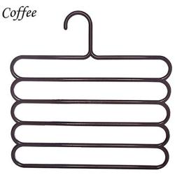 LuffyBin-5 Layer Colorful Pants Scarf Hangers Holders Trousers Clothes Towels Hanger Arrival - Thick Small Layers Wall Ring Triangle Closet Hanger Clips Cute Loop Stand Blue Mainstays