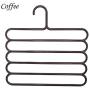 LuffyBin-5 Layer Colorful Pants Scarf Hangers Holders Trousers Clothes Towels Hanger Arrival - Thick Small Layers Wall Ring Triangle Closet Hanger Clips Cute Loop Stand Blue Mainstays
