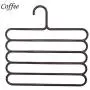 LuffyBin-5 Layer Colorful Pants Scarf Hangers Holders Trousers Clothes Towels Hanger Arrival - Thick Small Layers Wall Ring Triangle Closet Hanger Clips Cute Loop Stand Blue Mainstays