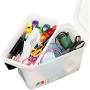 ArtBin 8408AB Sidekick - 15 x 10 x 7.75 in. Translucent, Art and Craft Supply Storage with Lift Out Tray, Portable