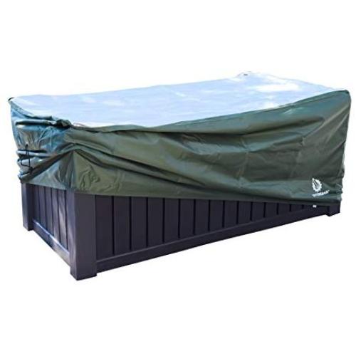 YardStash Deck Boxes Cover XXL to Protect Extra Wide Deck Boxes: Keter Westwood Deck Boxes Cover, Keter Rockwood Deck Boxes Cover, Keter Brightwood Deck Boxes Cover, Keter Sumatra Deck Boxes Cover & More