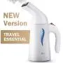 JSD Steamer for Clothes, 7 in 1 Powerful Handheld Fabric Steamer, 150ml Garment Steamer Perfect for Home and Travel, Travel Pouch Included [Yellow Hanger]