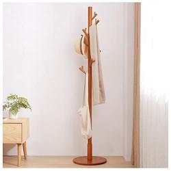 Y.H.Valuable Coat Racks Coat Stand Clothes Rack High-Grade Wooden Tree Coat Rack Stand, Free Standing Hallway Coat Hanger Hat Stand, for Handbag, Clothes Entryway Furniture (Color : Natural)