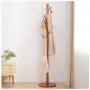 Y.H.Valuable Coat Racks Coat Stand Clothes Rack High-Grade Wooden Tree Coat Rack Stand, Free Standing Hallway Coat Hanger Hat Stand, for Handbag, Clothes Entryway Furniture (Color : Natural)