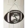 Monogram Football Door Hanger - Fall Football Monogram - Football Initial Wreath - Sports Door Hanger - Football Team Door Hanging Monogram Football Door Hanger - Fall Football Monogram - Football Initial Wreath - Sports Door Hanger - Football Team Door Hanging