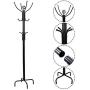 Tangkula 78" Coat Rack, Metal Frame Coat Tree,Free Standing Entryway Hat Coat Jacket Umbrella Holder,Clothes Hanger with Base Coat Stand