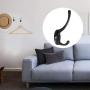 uxcell Robe Hooks Metal Wall Mounted Coat Hat Towel Hooks Clothes Hanger Holder w Screws, Black