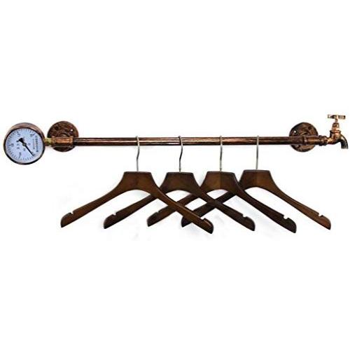 Cylficl Retro Water Pipe Iron Clothing Hanger Clothing Store Display Stand Active Hanging Water Faucet Wall Shelf Shelf/Wall Hanging On The Wall Hanger/Coat Rack/Clothes Dry Hanger