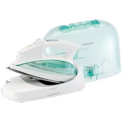 Panasonic Contoured Stainless Steel Soleplate, Vertical, Auto Shut Off, Power Base and Carrying/Storage Case – NI-L70SRW Cordless 1500W Steam/Dry Iron, standart, Green/White