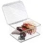 mDesign Stackable Plastic Bathroom Vanity Countertop or Dresser Storage Organizer Bin Boxes - Lid, Store Hair Brushes, Combs, Sprays, Nail Supplies, Makeup, Cosmetics, Blenders, 4 Pack - Clear mDesign Stackable Plastic Bathroom Vanity Countertop or Dresser Storage Organizer Bin Boxes - Lid, Store Hair Brushes, Combs, Sprays, Nail Supplies, Makeup, Cosmetics, Blenders, 4 Pack - Clear