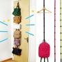 AYOPV Hanger Adjustable Over Door Straps Hanger Hat Bag Coat Clothes Rack Organizer