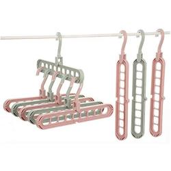 10pcs Random Color Home Storage Organization Clothes Hanger Drying Rack Plastic Scarf Clothes Hangers Storage Racks Wardrobe Storage Hanger