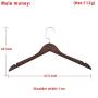 Advanced Solid Wood Toothed Hanger Heavy Duty 5 Pack Coat Hanger Cedar Hangers Antiskid Suit Hangers Wooden Clothes Hanger