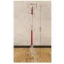 HLR-Coat Racks Free Standing Coat Rack Floor Stainless Steel Hangers Bedroom Interior Drying Clothes Rack Home Wood (Color : Silver)