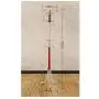 HLR-Coat Racks Free Standing Coat Rack Floor Stainless Steel Hangers Bedroom Interior Drying Clothes Rack Home Wood (Color : Silver)