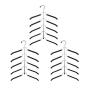 JOANNAS HOME Clothes Hangers Space Saving Shirt Hangers Closet Organizer Stacked Hangers 5 Layers Coats Suits Hanger (3 Pack)