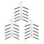 JOANNAS HOME Clothes Hangers Space Saving Shirt Hangers Closet Organizer Stacked Hangers 5 Layers Coats Suits Hanger (3 Pack)