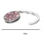 Handbag Hook, Mini Foldable Folding Table Handbag Hook Purse Holder Butterfly Flower Shape Table Hanger Holder for Home Decoration