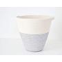 Hanging cotton pot, Natural home decor, Hanging planter, Planter basket, Handle basket, Hanging basket, Kids room storage, Plant hanger Rope