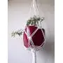 Cotton Modern Macrame plant hanger- Natural white cord Cotton Modern Macrame plant hanger- Natural white cord