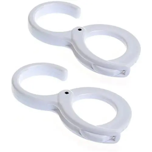 ROOS 2 pcs Multi-Function Clip Hook/Table Edge Hook/Cross Bar Hook/Windproof Hook