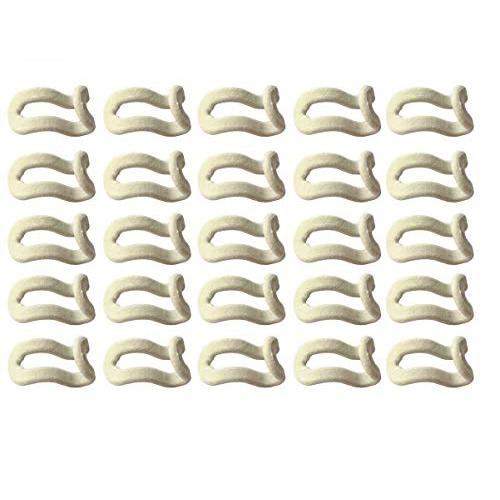 25 Pcs Mini Cascading Hanger Hooks Connector for Stack Clothes and Make Your Closet Space-saving (Beige)