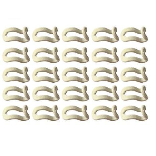 25 Pcs Mini Cascading Hanger Hooks Connector for Stack Clothes and Make Your Closet Space-saving (Beige)