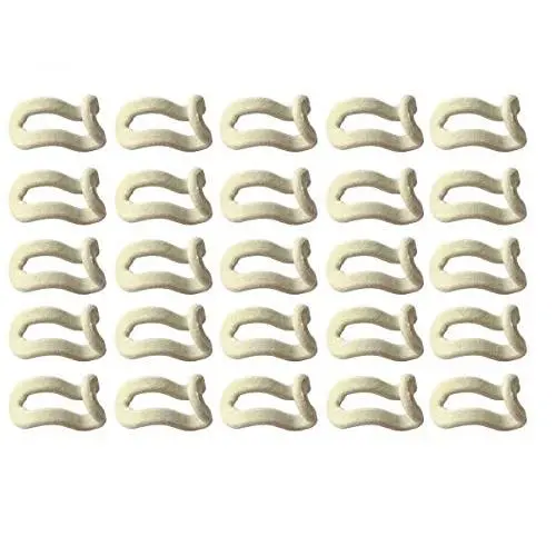 25 Pcs Mini Cascading Hanger Hooks Connector for Stack Clothes and Make Your Closet Space-saving (Beige)