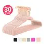 MIZGI Premium Velvet Hangers (Pack of 30) Heavyweight - Non Slip - Velvet Suit Hangers Black - Copper/Rose Gold Hooks,Space Saving Clothes Hangers (Blush Pink/Rose) MIZGI Premium Velvet Hangers (Pack of 30) Heavyweight - Non Slip - Velvet Suit Hangers Black - Copper/Rose Gold Hooks,Space Saving Clothes Hangers (Blush Pink/Rose)