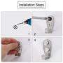 uxcell 5pcs Wall Hook Stainless Steel Wall Mounted Hooks Coat Towel Wall Clasp Bedroom Clothes Hangers W Screws Silver Tone