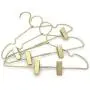 KOOBAY 10PS Golden Metal 12.5 Baby Clothes Clips Hanger Children Kids Coat Hanger Display and Storage