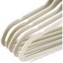 Quality Kids Plastic Non Velvet Non-Flocked Thin Compact Childrens Hangers Swivel Hook for Shirts Blouse Coats (Ivory, 30)