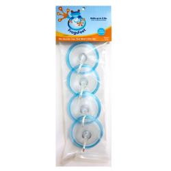 FrogsFeet Suction Cup Hooks, Large, 4-Pack, for Wreath, Hanger, Holder, Front Door, Glass, Shower Caddy, Clothesline