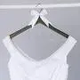 Ella Celebration Bride to Be Wedding Dress Hanger Wooden and Wire Hangers for Gown (Black with Silver Wire)