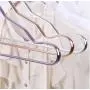 10pcs Random Color Thicker Aluminum Alloy Drying Racks, Home Seamless Hanger Anti-Slip Clothing Hanger Anti-Rust Windproof Dress Cloth Rack