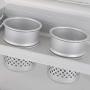 IRONWALLS Wall Mounted Pot Pan Rack Kitchen Storage Rack Chopsticks Forks Holder Knife Slots Hanger Hooks Duster Cloth Railing Wide Platform Aluminum