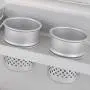 IRONWALLS Wall Mounted Pot Pan Rack Kitchen Storage Rack Chopsticks Forks Holder Knife Slots Hanger Hooks Duster Cloth Railing Wide Platform Aluminum