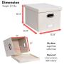 Internets Best Collapsible File Storage Organizer Boxes with Lid | Decorative Linen Hanging Filing & Storage Office Boxes | Letter/Legal | Strong Durable | Toys Blankets Binders | Cream | 1 Pack Internets Best Collapsible File Storage Organizer Boxes with Lid | Decorative Linen Hanging Filing & Storage Office Boxes | Letter/Legal | Strong Durable | Toys Blankets Binders | Cream | 1 Pack