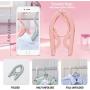 Hi Storage Travel Hangers Folding Clothes Hanger Portable Travel Hanger Accessories & Drying Rack (Colorful)