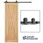 SMARTSTANDARD 5 FT Top Mount Sliding Barn Door Hardware Kit -Smoothly and Quietly -Easy to Install -Includes Step-by-Step Installation Instruction Fit 30" Wide Door Panel (T Shape Hanger) SMARTSTANDARD 5 FT Top Mount Sliding Barn Door Hardware Kit -Smoothly and Quietly -Easy to Install -Includes Step-by-Step Installation Instruction Fit 30" Wide Door Panel (T Shape Hanger)