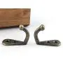 MeterMall 10pcs Antique Bronze Wall Hooks Hanger for Clothes Coat Hat Bags Towel Home Decor