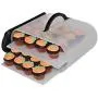 Cookie and Cake Carrier Container with Handle and Lid 4 Trays Cupcake Storage Transport Holder Boxes 2 Devil Eggs Trays Included