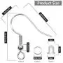 925 Sterling Silver Earring Hooks 150 PCS/75 Pairs,Ear Wires Fish Hooks,500pcs Hypoallergenic Earring Making kit with Jump Rings and Clear Silicone Earring Backs Stoppers (Silver) 925 Sterling Silver Earring Hooks 150 PCS/75 Pairs,Ear Wires Fish Hooks,500pcs Hypoallergenic Earring Making kit with Jump Rings and Clear Silicone Earring Backs Stoppers (Silver)